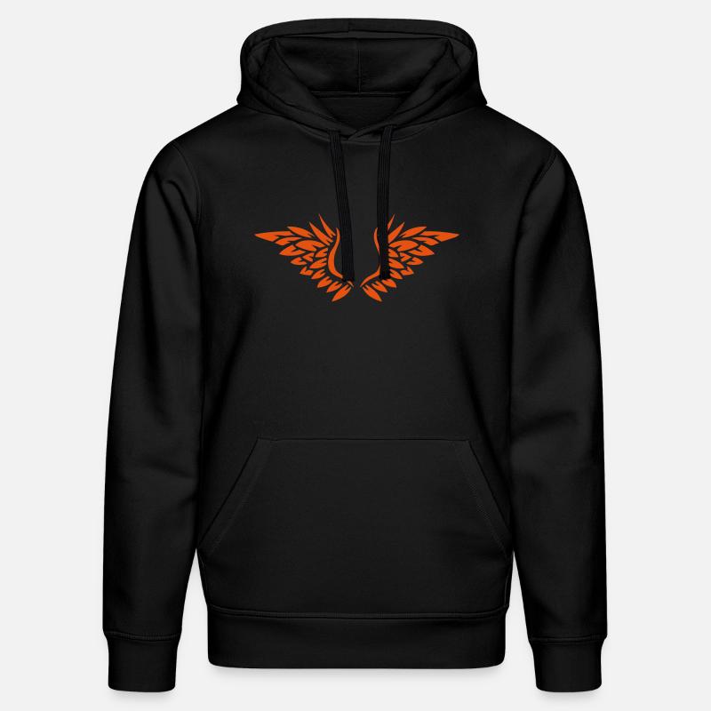 aile aille oiseaux ange 27012 - Sweat à capuche bio DRUMMER Stanley/Stella Unisexe - noir
