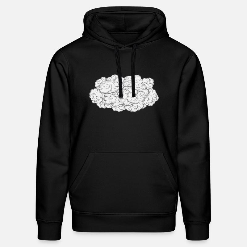 Cloud cloud | Brain cloud - Stanley/Stella DRUMMER Unisex Organic Hoodie - black