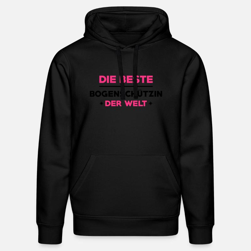 Bogenschießen Bogenschütze Bogenschiessen Bogen - Stanley/Stella Unisex Bio-Hoodie DRUMMER  - Schwarz