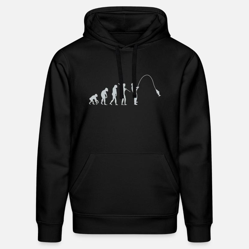 Évolution de la pêche - Sweat à capuche bio DRUMMER Stanley/Stella Unisexe - noir