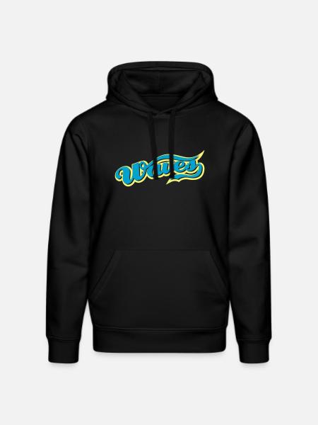 waves - Stanley/Stella DRUMMER Unisex Organic Hoodie - black