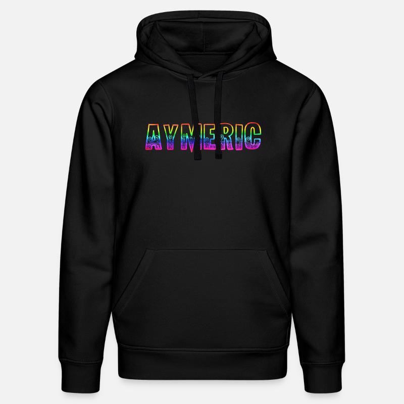 aymeric rs regenbogen - Stanley/Stella Unisex Bio-Hoodie DRUMMER  - Schwarz