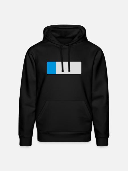 _blank_kurz - Stanley/Stella DRUMMER Unisex Organic Hoodie - black