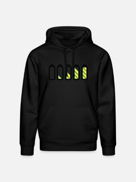 battery_loading - Stanley/Stella DRUMMER Unisex Organic Hoodie - black