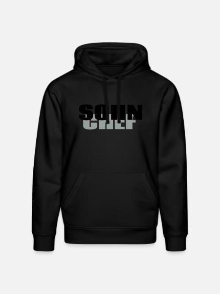 Sohn Chef - Stanley/Stella Unisex Bio-Hoodie DRUMMER - Schwarz