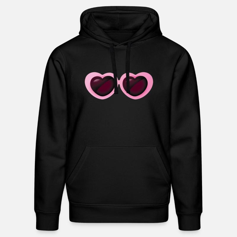 Smiley Heart Sunglasses - Sweat à capuche bio DRUMMER Stanley/Stella Unisexe - noir