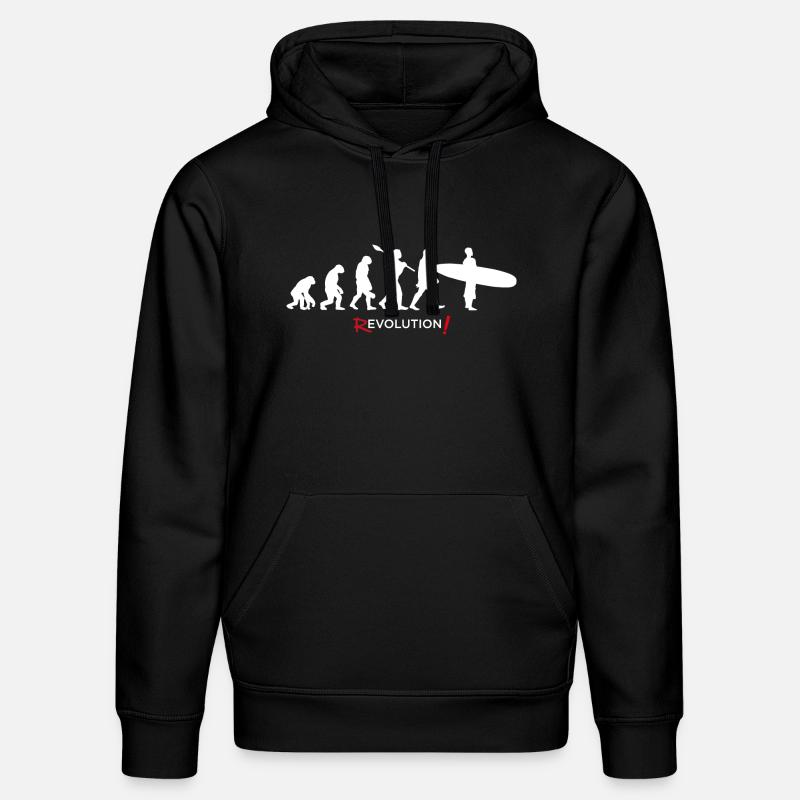 Revolution - Evolution Man Fun Twist07 - Stanley/Stella Unisex Bio-Hoodie DRUMMER  - Schwarz
