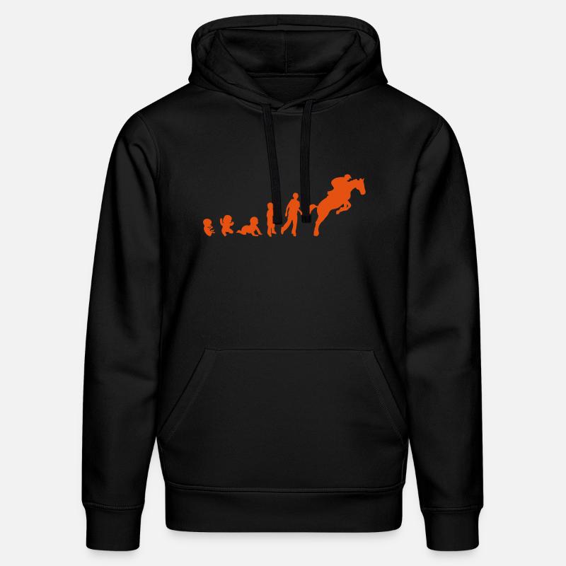 evolution equitation cheval9 obstacle sa - Sweat à capuche bio DRUMMER Stanley/Stella Unisexe - noir