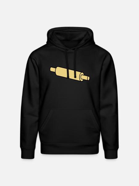 rolling pin - Stanley/Stella DRUMMER Unisex Organic Hoodie - black