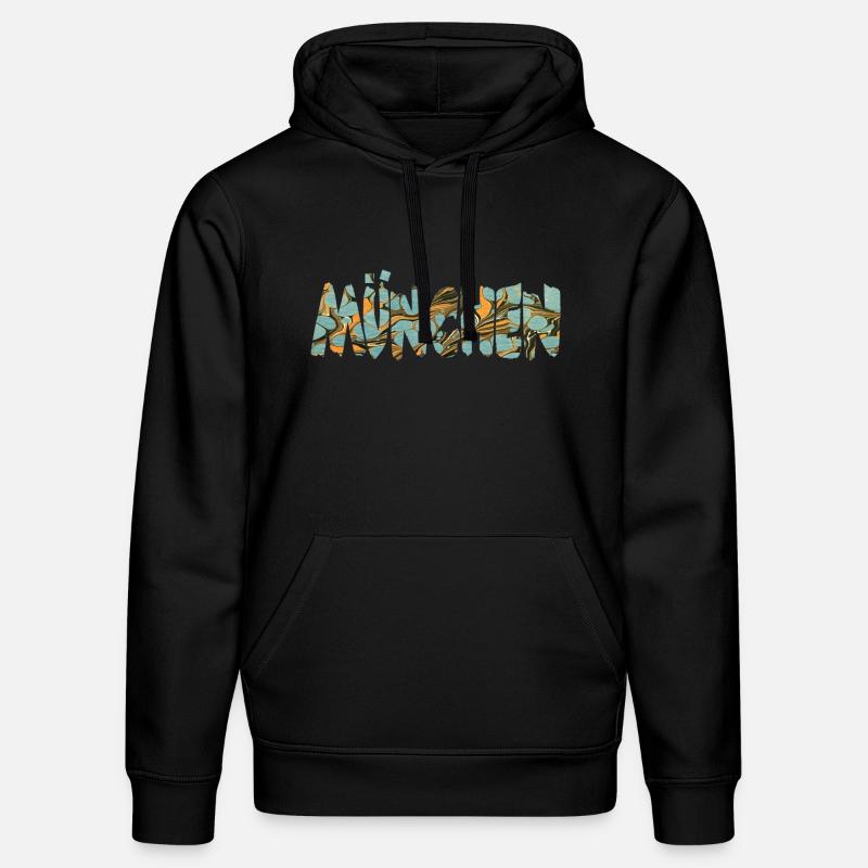 münchen e 20 - Stanley/Stella Unisex Bio-Hoodie DRUMMER  - Schwarz