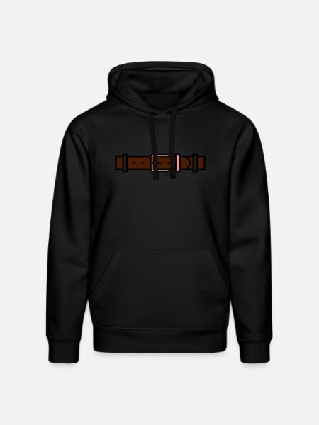 belt - Stanley/Stella DRUMMER Unisex Organic Hoodie - black