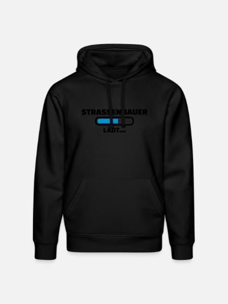 Straßenbauer - Stanley/Stella Unisex Bio-Hoodie DRUMMER - Schwarz