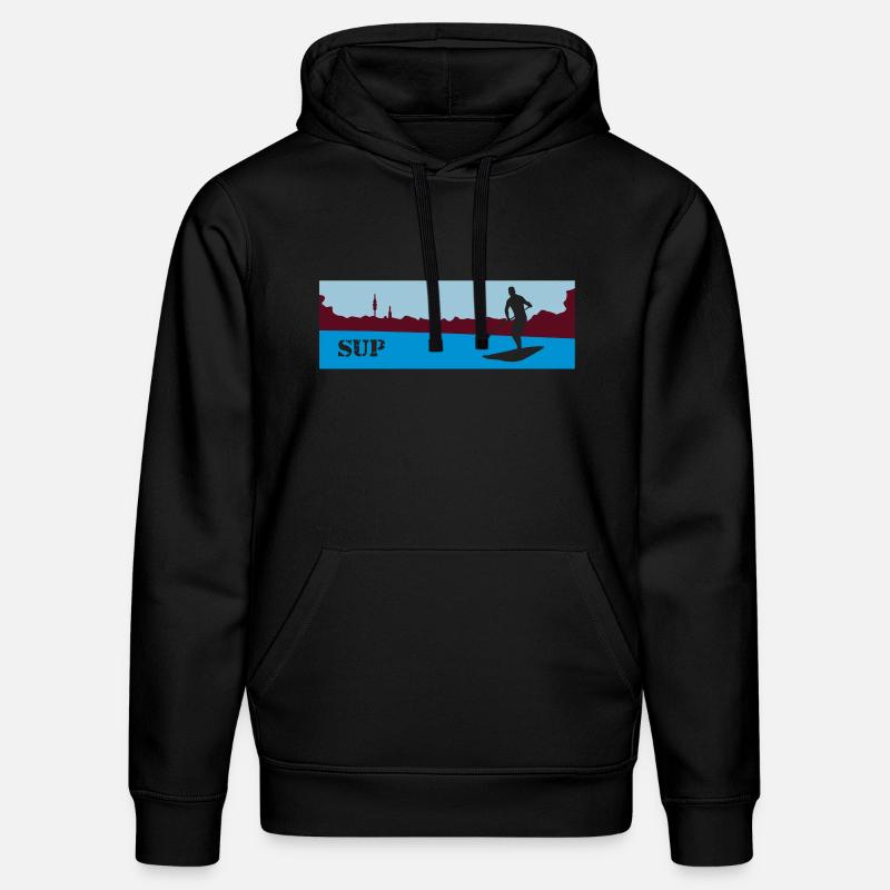 SUP Stand up paddling - Stanley/Stella Unisex Bio-Hoodie DRUMMER  - Schwarz