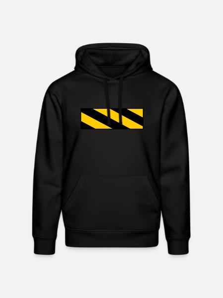 Warning sign - Stanley/Stella DRUMMER Unisex Organic Hoodie - black