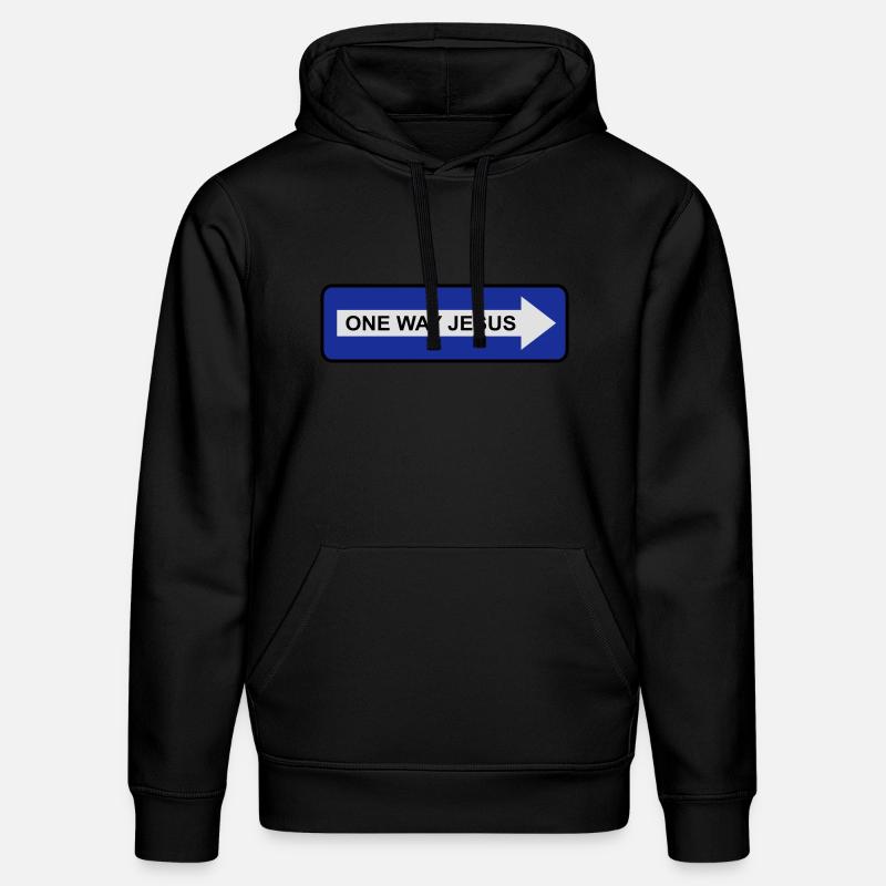 One Way Jesus - Stanley/Stella Unisex Bio-Hoodie DRUMMER  - Schwarz
