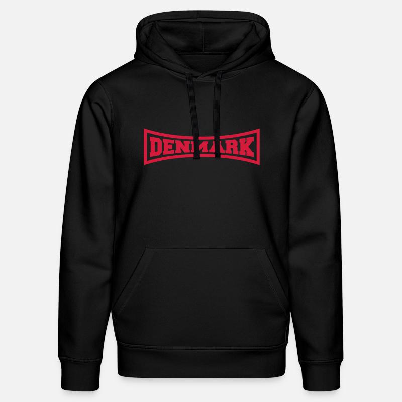 Denmark Danmark Logo - Sweat à capuche bio DRUMMER Stanley/Stella Unisexe - noir