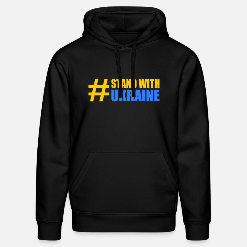 stand with ukraine - Sweat à capuche bio DRUMMER Stanley/Stella Unisexe - noir