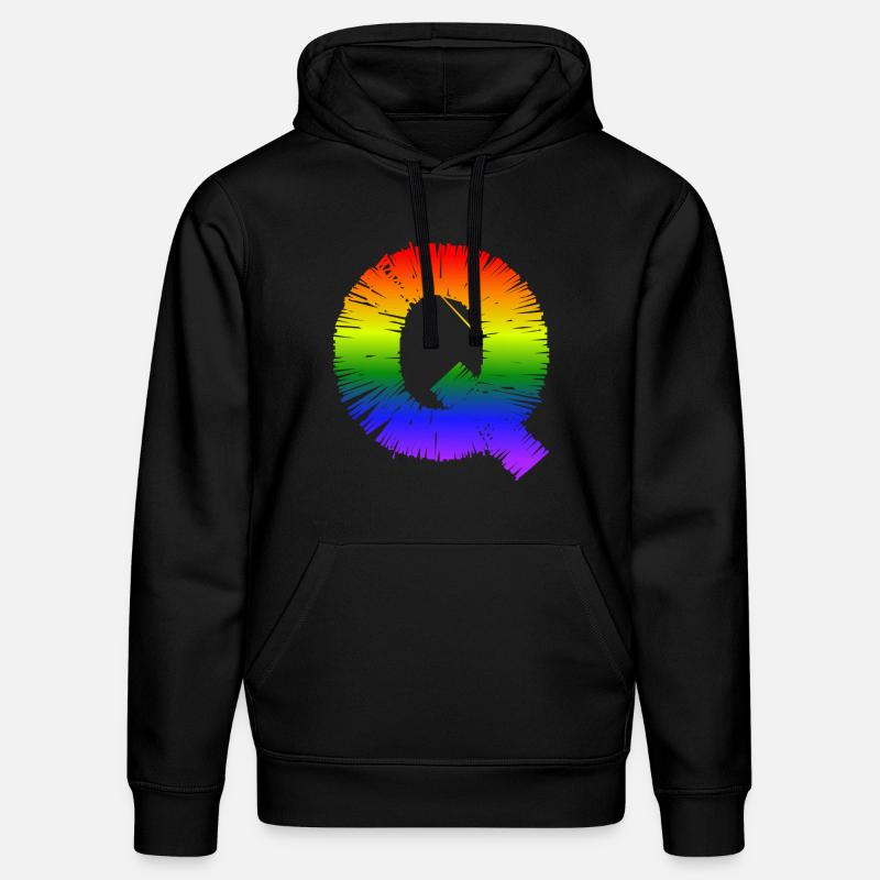 Regenbogen-Q - Stanley/Stella Unisex Bio-Hoodie DRUMMER  - Schwarz