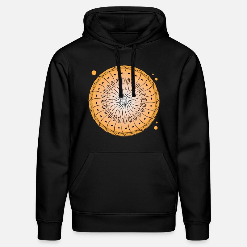 Drehende Muster Kreis - Stanley/Stella Unisex Bio-Hoodie DRUMMER  - Schwarz