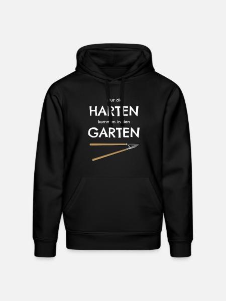 Gartenarbeit Heckenschere Garten Spruch - Stanley/Stella Unisex Bio-Hoodie DRUMMER  - Schwarz