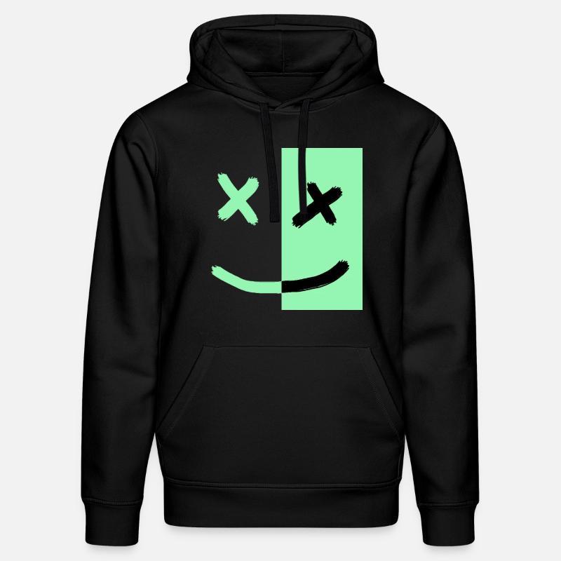 Smiley - Sweat à capuche bio DRUMMER Stanley/Stella Unisexe - noir