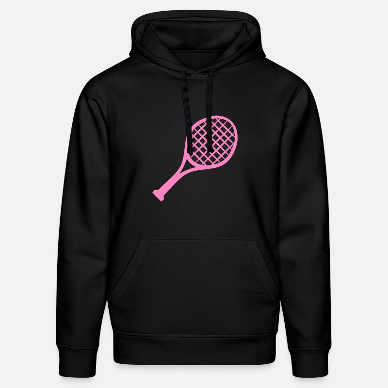 Raquette de tennis rose - Sweat à capuche bio DRUMMER Stanley/Stella Unisexe - noir
