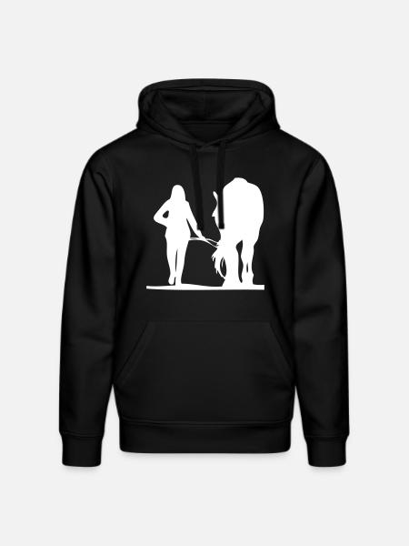 Horse lead - Stanley/Stella DRUMMER Unisex Organic Hoodie - black