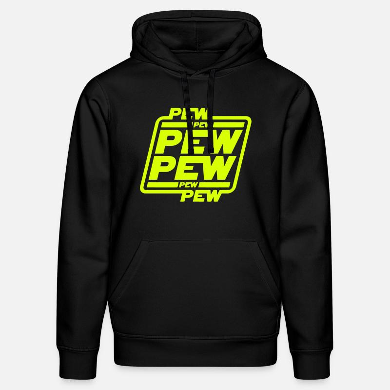 PEW PEW PEW PEWWW - Sweat à capuche bio DRUMMER Stanley/Stella Unisexe - noir