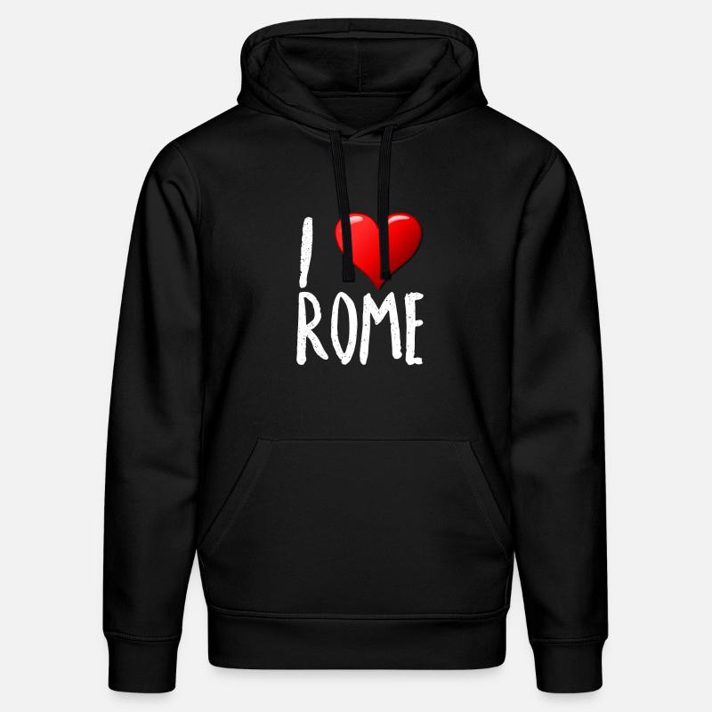 J'aime Rome - Sweat à capuche bio DRUMMER Stanley/Stella Unisexe - noir