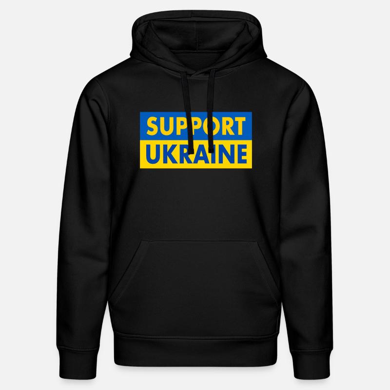 Support ukraine - Sweat à capuche bio DRUMMER Stanley/Stella Unisexe - noir