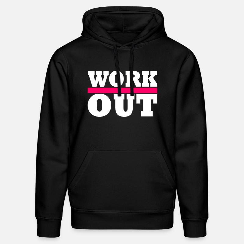 Workout - Stanley/Stella Unisex Bio-Hoodie DRUMMER  - Schwarz
