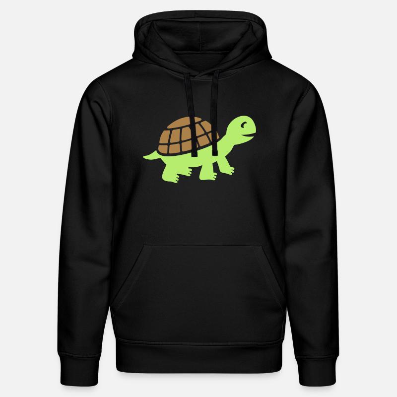 cadeau tortue mignonne - Sweat à capuche bio DRUMMER Stanley/Stella Unisexe - noir