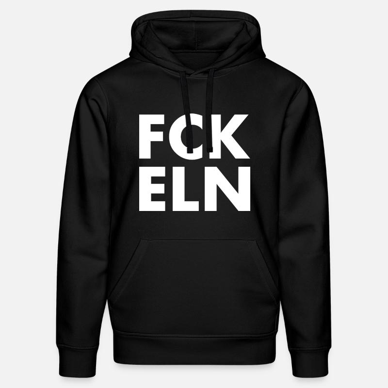 Fck eln - Sweat à capuche bio DRUMMER Stanley/Stella Unisexe - noir