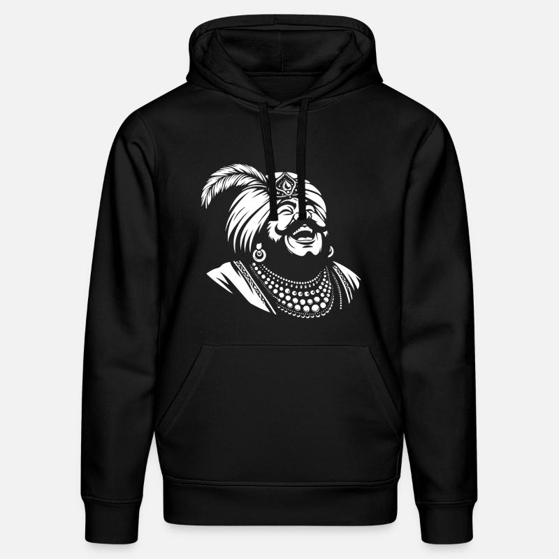 Lachender Ali Baba Design - Stanley/Stella Unisex Bio-Hoodie DRUMMER  - Schwarz