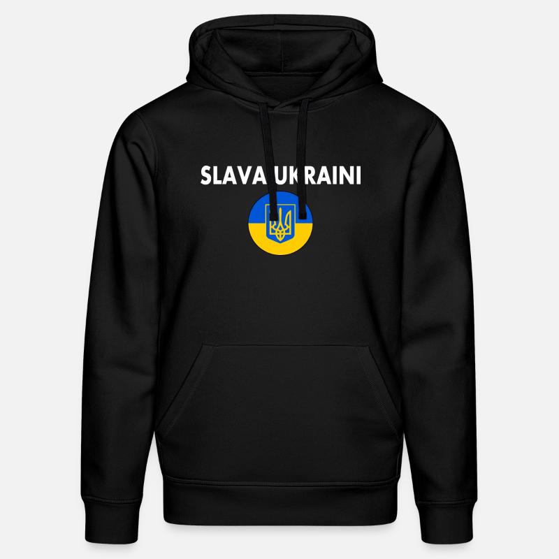Slava ukraini - Sweat à capuche bio DRUMMER Stanley/Stella Unisexe - noir