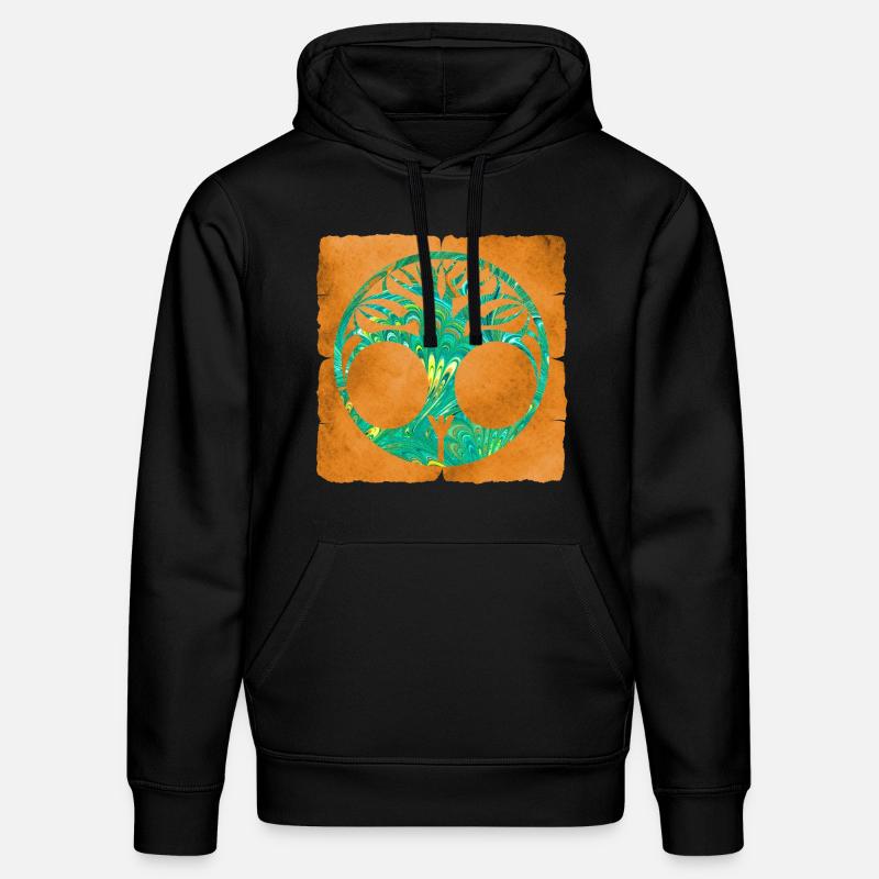 lebensbaum e 71 y - Stanley/Stella Unisex Bio-Hoodie DRUMMER  - Schwarz