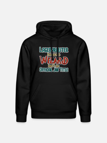 Warehouse Worker Wizard - Stanley/Stella DRUMMER Unisex Organic Hoodie - black