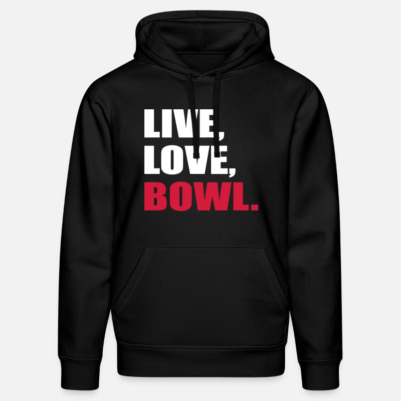 bowling - Sweat à capuche bio DRUMMER Stanley/Stella Unisexe - noir