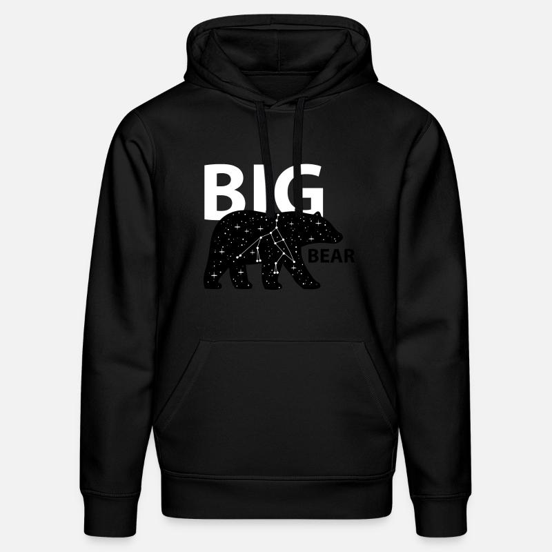 Big bear (b) - Sweat à capuche bio DRUMMER Stanley/Stella Unisexe - noir