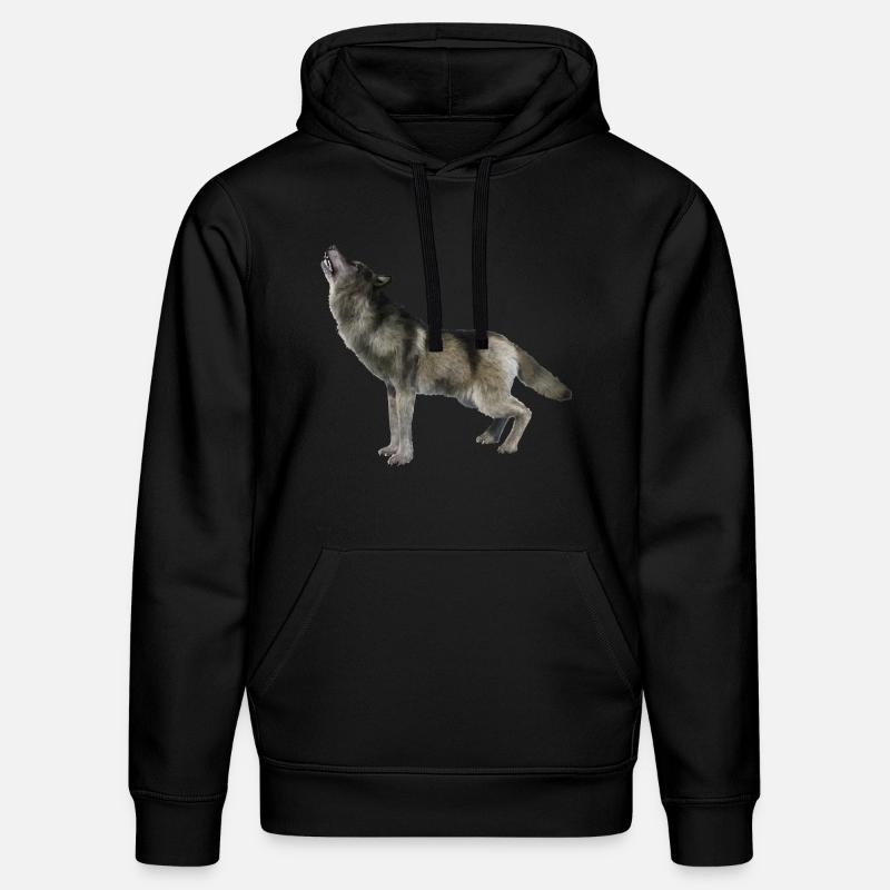 Loup - Sweat à capuche bio DRUMMER Stanley/Stella Unisexe - noir