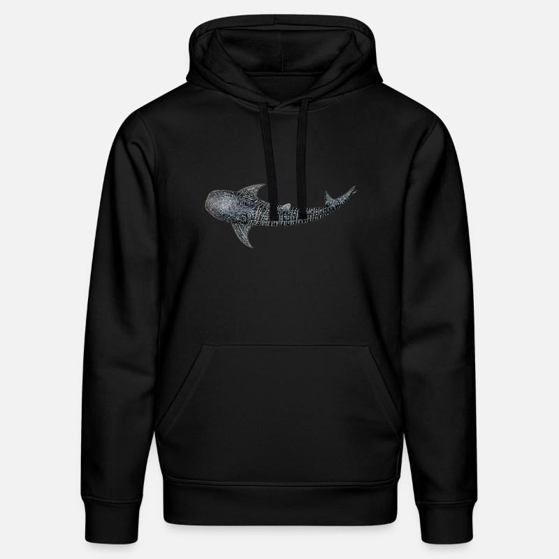 Requin baleine - Sweat à capuche bio DRUMMER Stanley/Stella Unisexe - noir