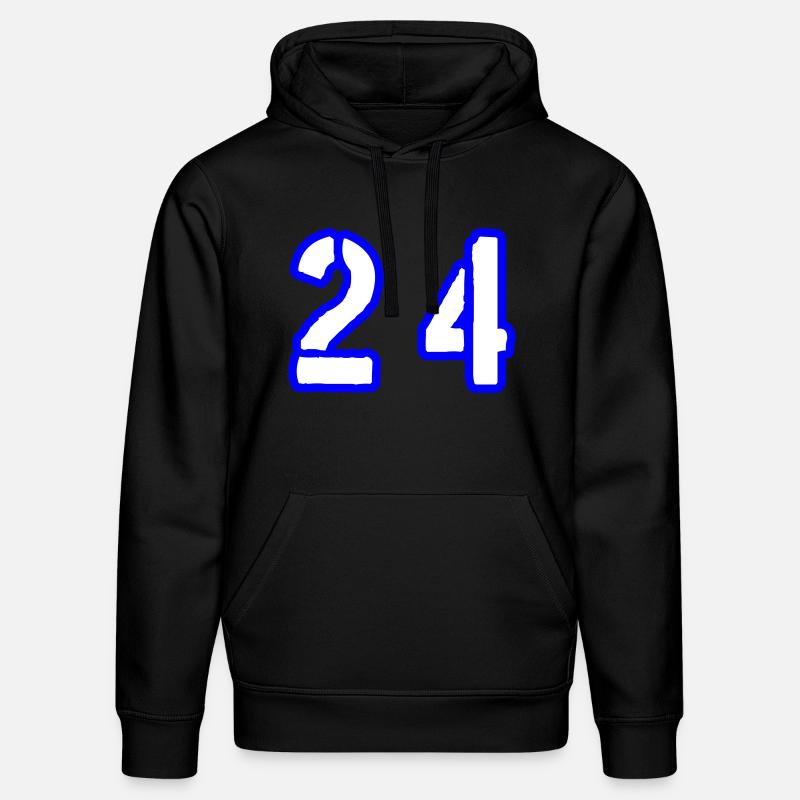 24 Symbole numérique - Sweat à capuche bio DRUMMER Stanley/Stella Unisexe - noir