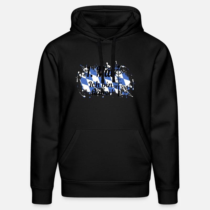 1. Mai - Ich bin dabei! - Stanley/Stella Unisex Bio-Hoodie DRUMMER  - Schwarz