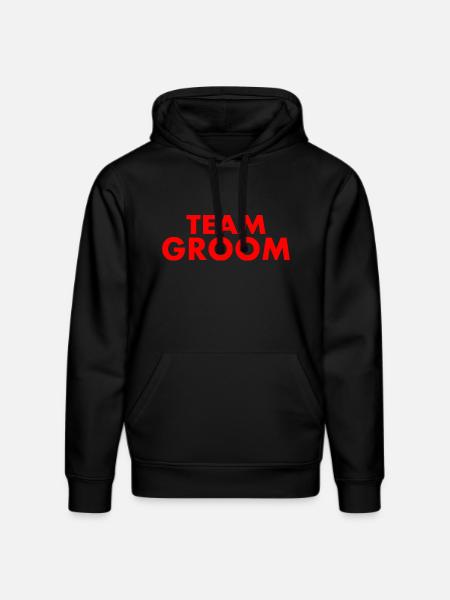 Team groom - Stanley/Stella Unisex Bio-Hoodie DRUMMER - Schwarz