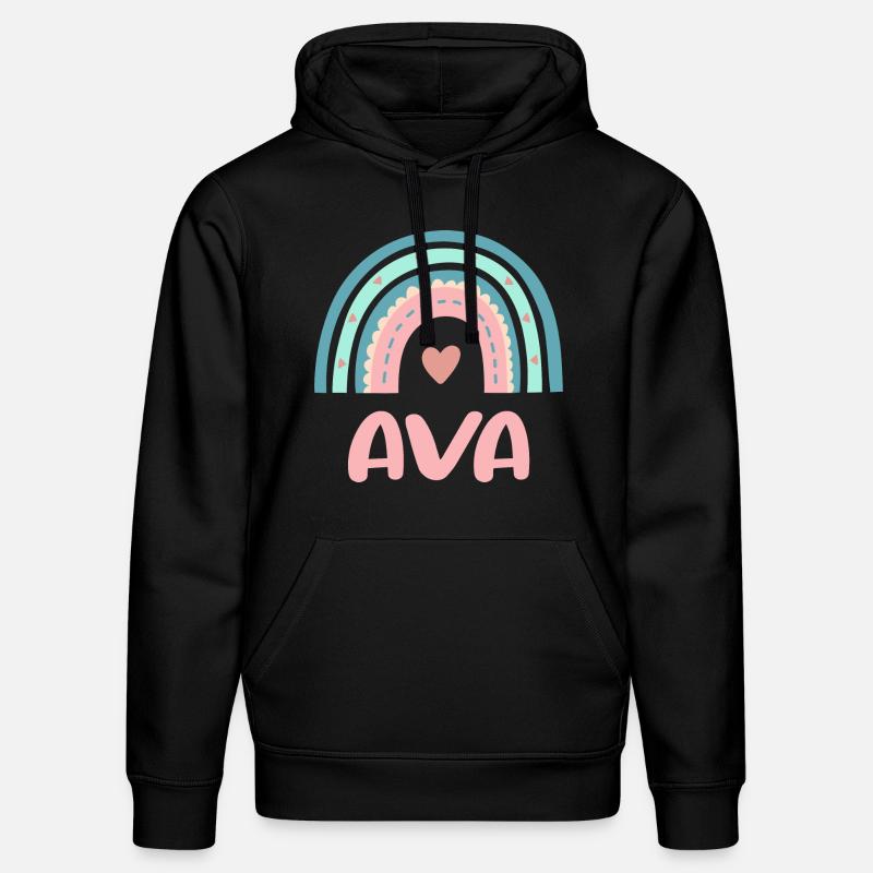Ava Nom Rainbow Baby - Sweat à capuche bio DRUMMER Stanley/Stella Unisexe - noir