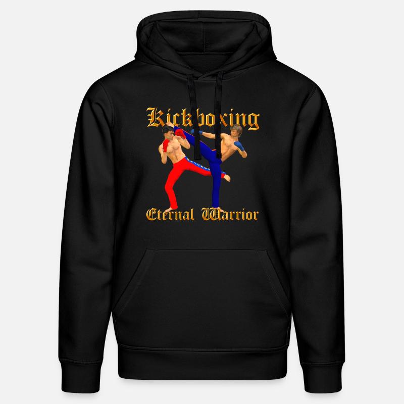 Kickboxing Guerrier - Sweat à capuche bio DRUMMER Stanley/Stella Unisexe - noir