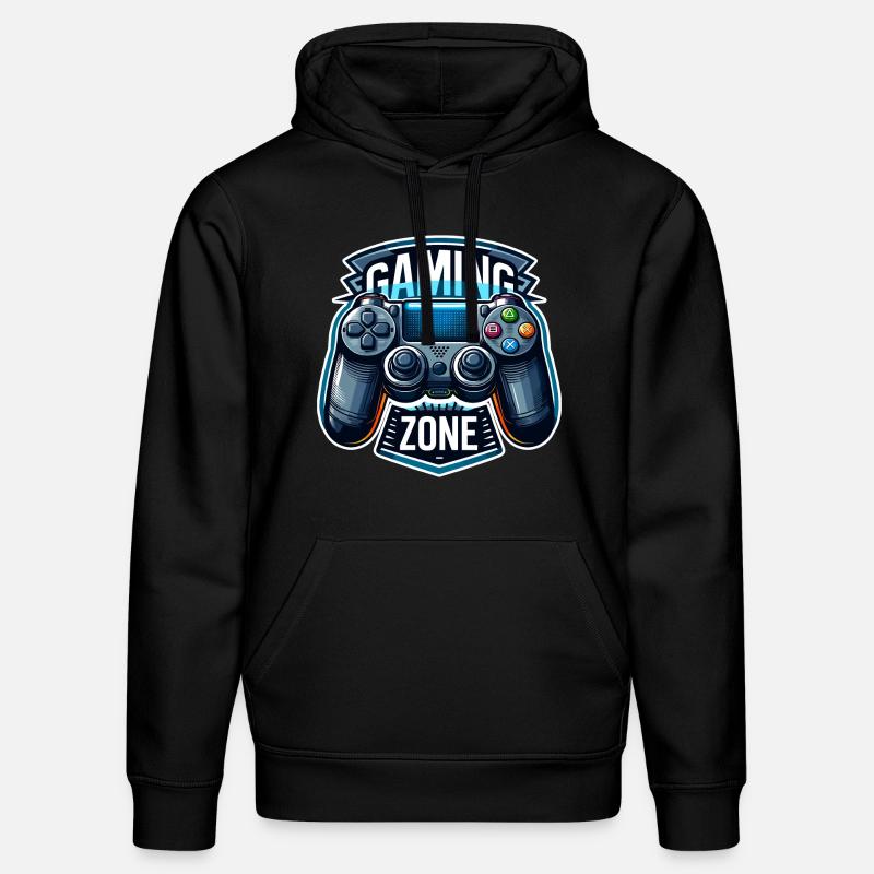Gaming Zone - Controller Illustration - Stanley/Stella DRUMMER Unisex Organic Hoodie - black