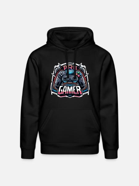 Pro Gamer - Controller Illustration - Stanley/Stella DRUMMER Unisex Organic Hoodie - black
