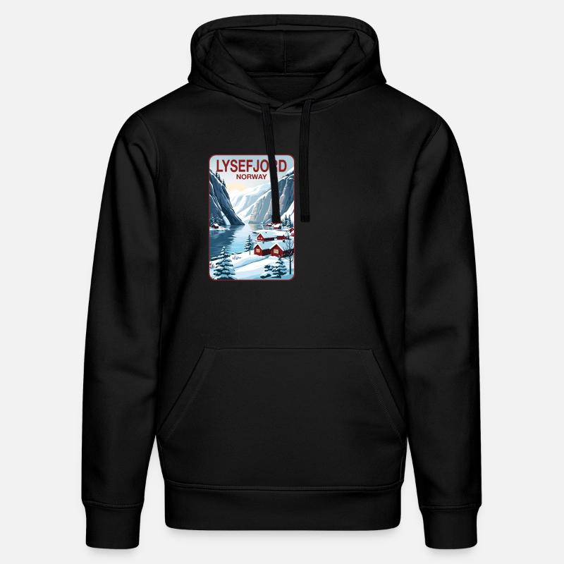 LyseFjord - Stanley/Stella Unisex Bio-Hoodie DRUMMER - Schwarz