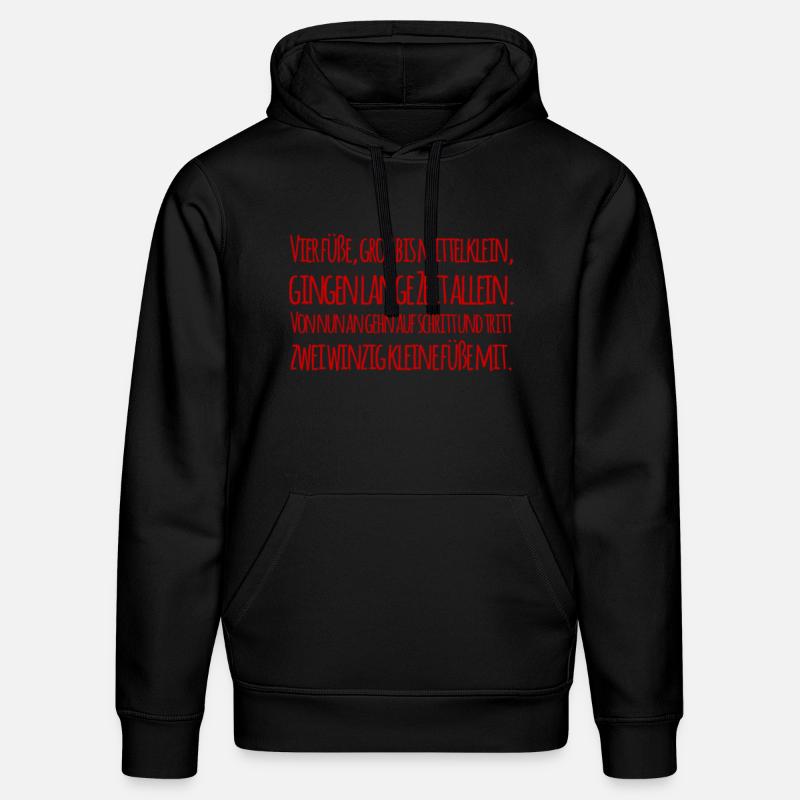 Dictons doux pour bébé - Sweat à capuche bio DRUMMER Stanley/Stella Unisexe - noir